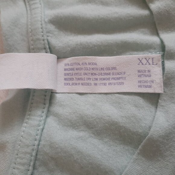 Stars Above Women's Size XXL Mint Green Pajama Set - Picture 4 of 14